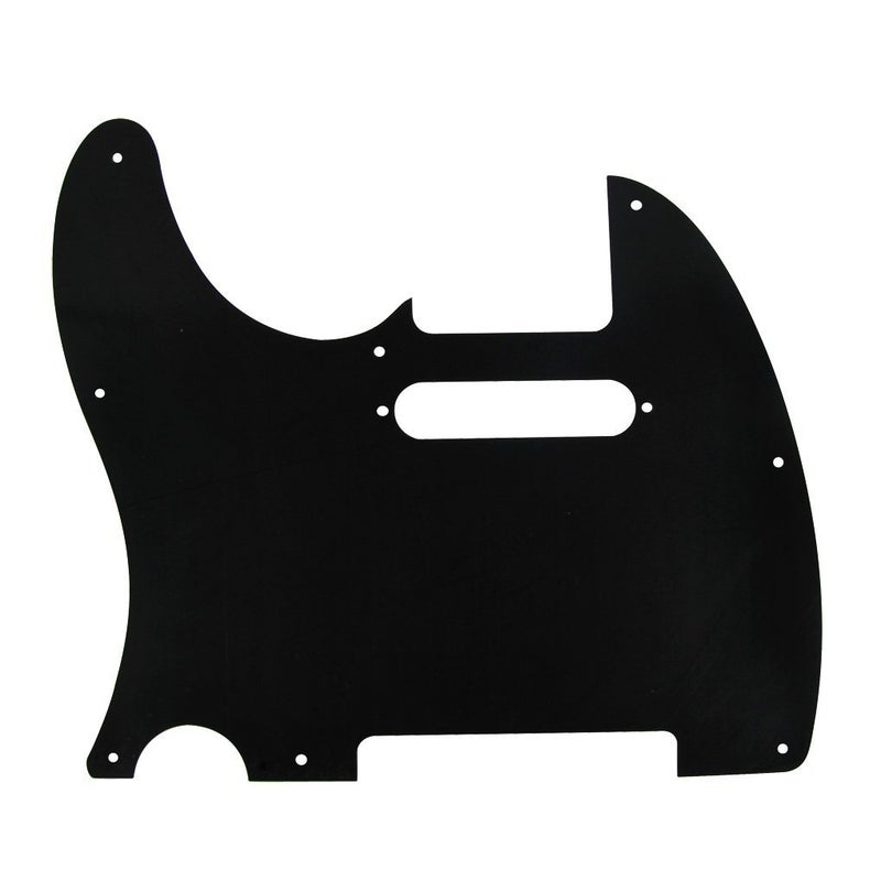 FLEOR 8 Hole TL Pickguard Scratch Plate with Pickguard Screws Set Fit USA/MX Standard TL Style Pickguard Replacement, 3Ply Black - Image 3